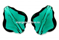 Swarovski, margele baroque, emerald, 10mm - x1