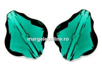 Swarovski, margele baroque, emerald, 10mm - x1