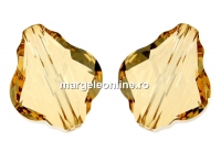 Swarovski, margele baroque, golden shadow, 10mm - x1