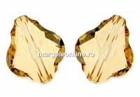 Swarovski, baroque bead, golden shadow, 14mm - x1