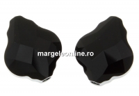 Swarovski, margele baroque, jet, 14mm - x1