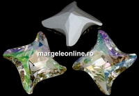 Swarovski, twister fancy rivoli, luminous green, 10.5mm - x1