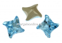 Swarovski, fancy rivoli Twister, aquamarine, 10.5mm - x1