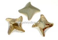 Swarovski, twister fancy rivoli, golden shadow, 10.5mm - x1