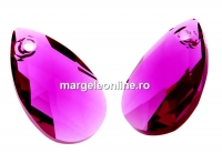 Swarovski, drop pendant, fuchsia, 16mm - x1