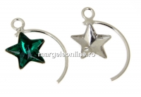Baza pandantiv argint 925 pl. cu rodiu pt stea Swarovski 10mm - x1