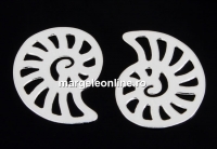 Link, ammonite,925 silver, 16mm - x1