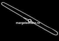 Bracelet, oval jump rings, 925 silver, 19cm - x1
