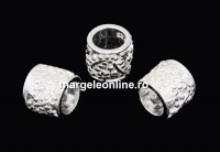 Spacer decor tub, argint 925, 6mm - x1