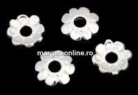 Bead cap, 925 silver, 6.5mm - x5