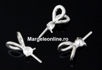 Pendant bail, pin, 925 silver, 13mm - x1