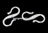 Clasp S, 925 silver, 15.5x6mm - x1