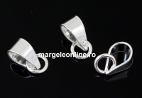 Sistem extensie pandantive, argint 925, 9mm - x1