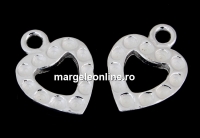 Pendant base, 925 silver, for Swarovski pp10, 13.5mm - x1