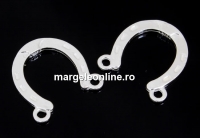 Link, horseshoe, 925 silver, 16mm - x1