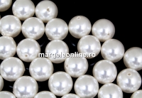 Perle Swarovski cu un orificiu, white, 10mm - x2