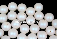 Perle Swarovski cu un orificiu, pearlescent white, 8mm - x2