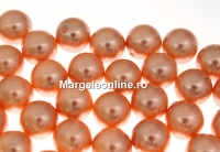 Perle Swarovski cu un orificiu, rose peach, 12mm - x2