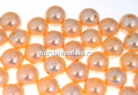 Perle Swarovski cu un orificiu, peach, 8mm - x2