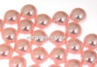 Perle Swarovski cu un orificiu, rosaline, 6mm - x4
