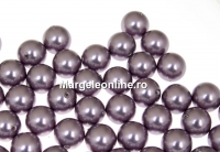 Swarovski one hole pearls, mauve, 8mm - x2