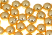 Perle Swarovski cu un orificiu, gold, 10mm - x2