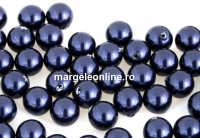 Perle Swarovski cu un orificiu, night blue, 4mm - x4