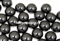 Perle Swarovski cu un orificiu, black, 8mm - x2