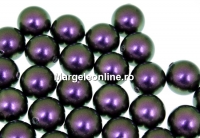 Perle Swarovski cu un orificiu, iridescent purple, 10mm - x2