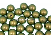 Perle Swarovski cu un orificiu, iridescent green, 8mm - x2