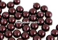 Perle Swarovski cu un orificiu, maroon, 4mm - x4