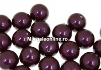 Perle Swarovski cu un orificiu, blackberry, 12mm - x2