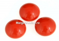 Swarovski, cabochon perla cristal, coral, 10mm - x2