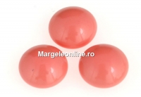 Swarovski, cabochon perla cristal, pink coral, 10mm - x2