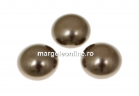Swarovski, cabochon perla cristal, brown, 6mm - x2