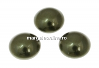 Swarovski, cabochon perla cristal, dark green, 8mm - x2