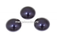 Swarovski, cabochon perla cristal, dark purple, 8mm - x2