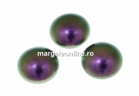 Swarovski, cabochon perla cristal, iridescent purple, 6mm - x2