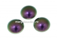 Swarovski, cabochon perla cristal, iridescent purple, 8mm - x2