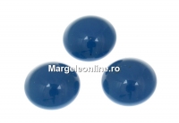 Swarovski, crystal pearl cabochon, lapis, 8mm - x2