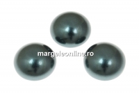 Swarovski, crystal pearl cabochon, tahitian look, 6mm - x2