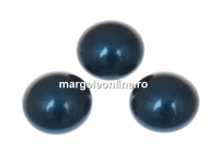 Swarovski, crystal pearl cabochon, petrol, 10mm - x2