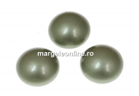 Swarovski, cabochon perla cristal, powder green, 8mm - x2
