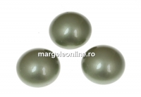 Swarovski, crystal pearl cabochon, powder green, 8mm - x2