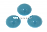 Swarovski, crystal pearl cabochon, turquoise, 8mm - x2