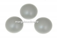 Swarovski, cabochon perla cristal, pastel grey, 8mm - x2