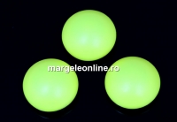 Swarovski, cabochon perla cristal, neon yellow, 6mm - x2