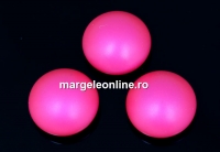 Swarovski, cabochon perla cristal, neon pink, 6mm - x2