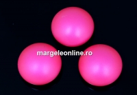 Swarovski, cabochon perla cristal, neon pink, 8mm - x2