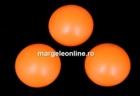 Swarovski, cabochon perla cristal, neon orange, 8mm - x2